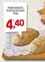 Pane Ciabatta Rustica All'Olio