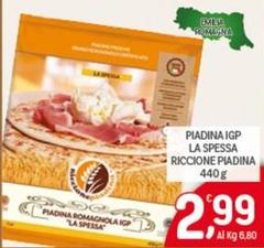 Riccione piadina - Piadina Romagnola IGP La Spessa