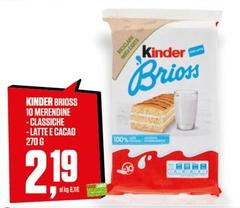 Kinder - Brioss 10 Merendine Classiche