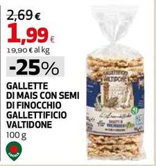 Semi - Gallette Di Mais Con  Di Finocchio Gallettificio