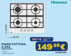 Hisense - Piano Cottura A Gas