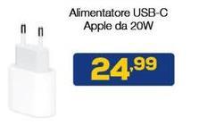 Apple - Alimentatore Usb-c  Da 20W