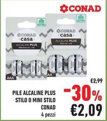 Conad - Pile Alcaline Plus Stilo O Mini Stilo