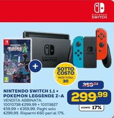 Nintendo - Switch 1.1 + Pokemon Leggende Z-A