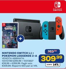 Nintendo - Switch 1.1 + Pokemon Leggende Z-A