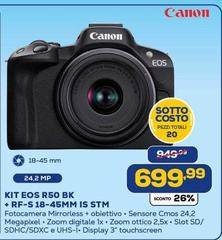 Canon - Kit Eos R50 Bk + Rf-s 18-45mm Is Stm