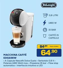 De Longhi - Macchina Caffè EDG226W