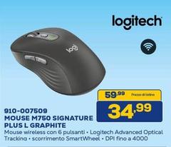 Logitech - Mouse M750 Signature Plus L Graphite