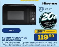 Hisense - Forno Microonde H23MOBSD14G