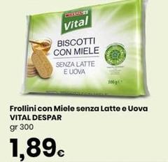 Miele - Vital Frollini Con  Senza Latte E Uova