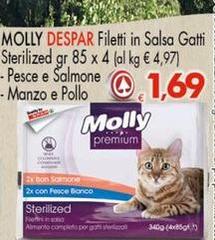 Molly - Filetti In Salsa Gatti Sterilized Pesce E Salmone
