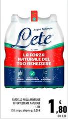 Lete - Fardello Acqua Minerale Effervescente Naturale