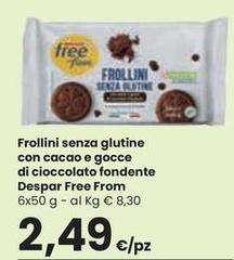 Despar - Frollini Senza Glutine Con Cacao E Gocce Di Cioccolato Fondente