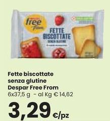 Despar - Fette Biscottate Senza Glutine Free From