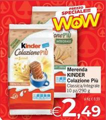 Kinder - Merenda Colazione Più
