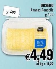 Orsero - Ananas Rondelle