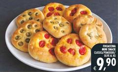 Focacina Mini Snack Classica/Podnoro/Olive Al'E
