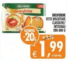 Delverde - Fette Biscottate Classiche/ Integrali