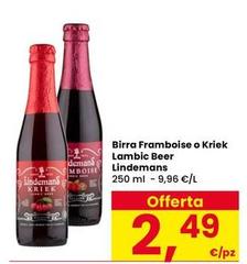 Birra Framboise O Lambic Beer