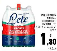 Lete - Fardello Acqua Minerale Effervescente Naturale
