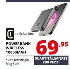 Cellularline - Powerbank Wireless 10000MAH