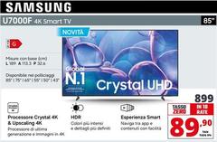 LG - U7000F 4k Smart Tv 85''