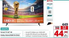Hisense - 65A69Q Smart Tv 65