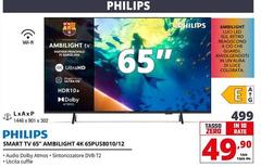 Philips - Smart Tv 65'' Ambilight 4K 65PUS8010/12
