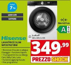Hisense - Lavatrice Slim WF3S7021BW