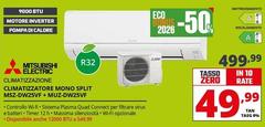 Mitsubishi Electric - Climatizzatore Mono Split MSZ-DW25VF+ MUZ-DW25VF