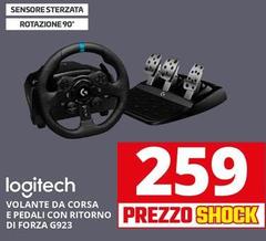 Logitech - Volante Da Corsa E Pedali Con Ritorno Di Forza G923