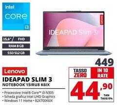 Lenovo - Ideapad Slim 3 Notebook 15IRU8 K6IX