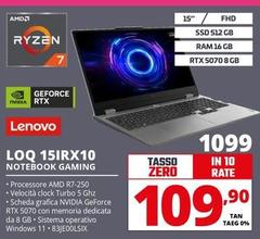 Lenovo - LOQ 15IRX10 Notebook Gaming 