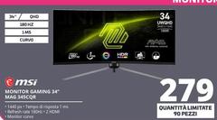 Msi - Monitor Gaming 34