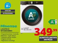Hisense - Lavatrice WF3S8043BW3 