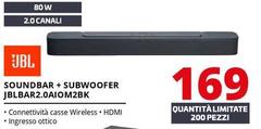 Jbl - Soundbar + Subwoofer JBLBAR2.0AIOM2BK