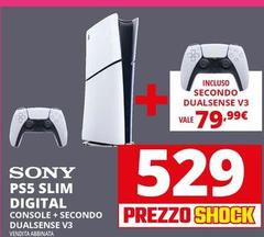 Sony - PS5 Slim Digital Console + Secondo Dualsense V3 
