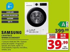 Samsung - Lavatrice WW80CGC04DAEET 