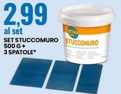Set Stuccomuro 500 G + 3 Spatole