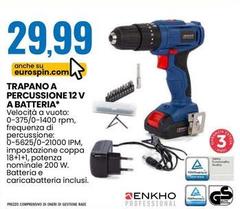 Trapano A Percussione 12 V A Batteria