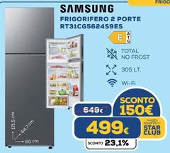 Samsung - Frigorifero 2 Porte RT31CG5624S9ES