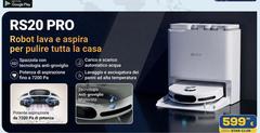 Cucina e Sapori - Robot Lava E Aspira Per Puliire Tutita La Casa