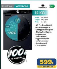 Samsung - Lavatrice WF7S1247BB