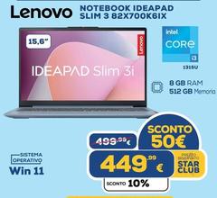 Lenovo - Ideapad Slim 3 82X700K6IX