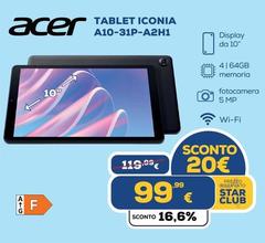 Acer - Tablet Iconia A10-31P-A2H1/