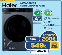 Haier - Lavasciuga HWD80BP14357GTI