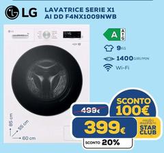 LG - Lavatrice Serie X 1 AI Dd F4NX1009NWB
