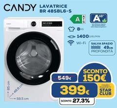 Candy - Lavatrice BR 48SBL6-S