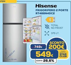 Hisense - Frigorifero 2 Porte RT488N4DC2