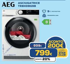 Aeg - Asciugatrice Tr8hdbg9b